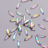 Navette Shape Crystal AB Flat Back Fancy Rhinestones WholesaleRhinestone